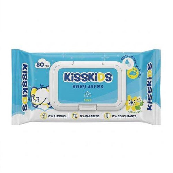 KISSKIDS Baby Wipes 80 Pieces