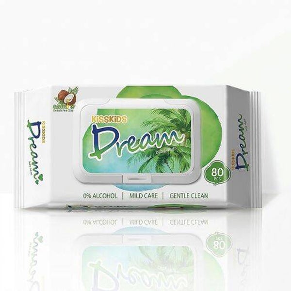 KISSKIDS Dream Wipes - 80 Pieces