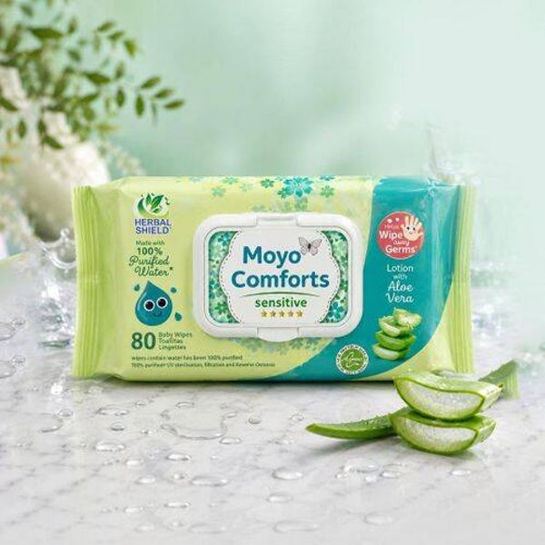 Moyo Comforts Sensitive Baby Wipes 80 Wipes