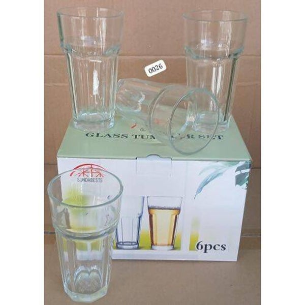 Sundabest Mini Chopper Clear Glass 320ml Set 6Pieces