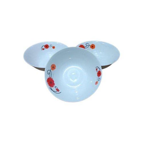Stylish 6pcs White Flowered Designed High Quality Occasions Bowl