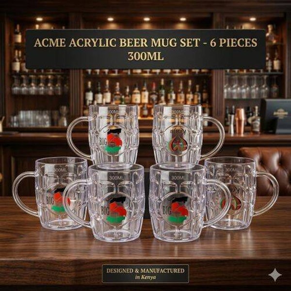 ACME Acrylic Beer Classic Mug 6Pieces 300ml