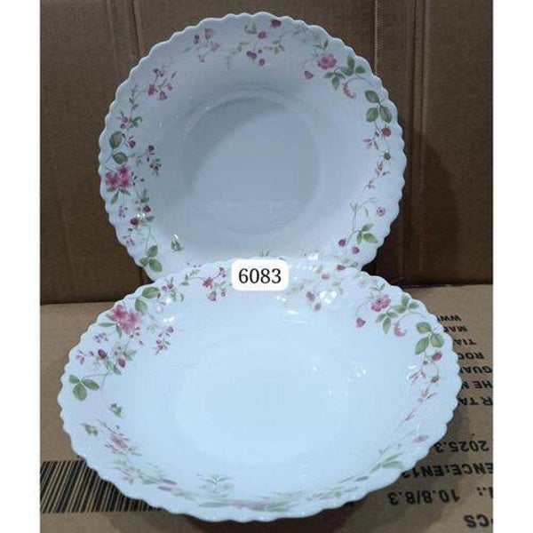 Ceramic Round Dinner And Soup Plates 6Pack