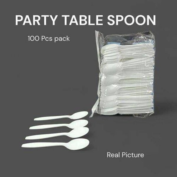 Disposable Table Spoon Pack 100Pcs Party