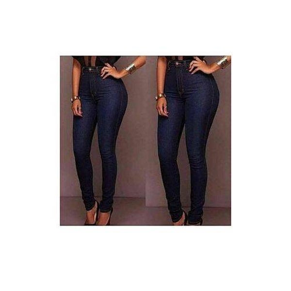 Navy Blue Trousers Body Shaping High Waist Ladies Hard Jeans 28,30,32&34