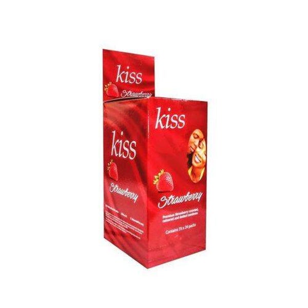 Kiss Strawwberry Dotted Condoms(*3s)