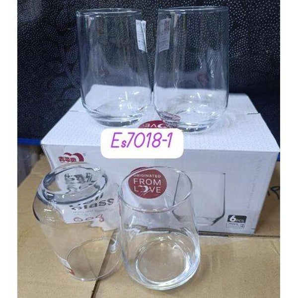 Elegant Crystal Water/Juice Glasses Set Of 6pcs