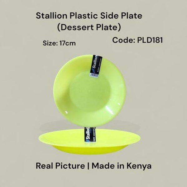 Stallion Plastic Dessert Plates 6Pcs