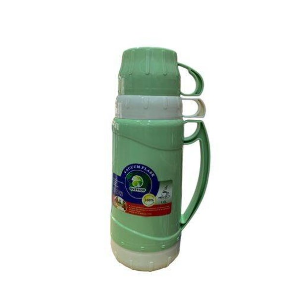 Overtop Vacuum Flask Thermos 1.8Litres Green/Pink/Light And Dark Blue