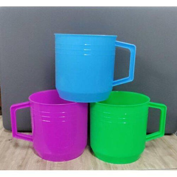 Assorted Plastic Coffee/Tea Mug 6Pcs