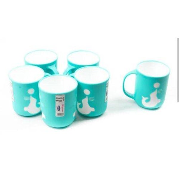 Affordable Dolphine Green Plastic Cups 6pcs