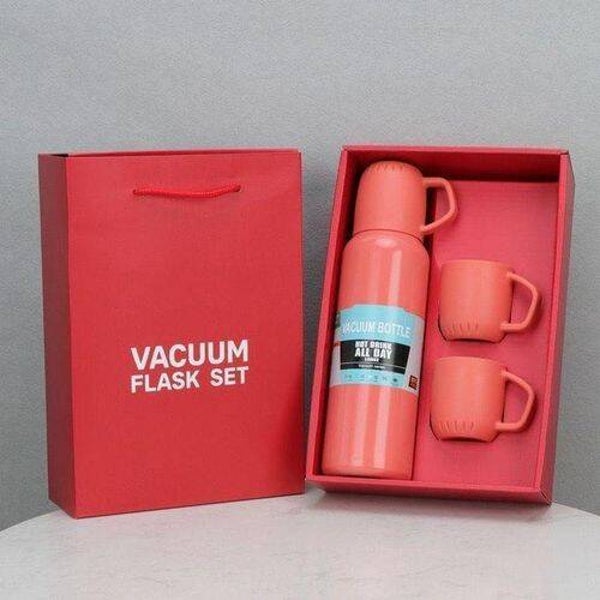 Thermolux Flask Assorted Colours Set 500ml+3Cups 130ml