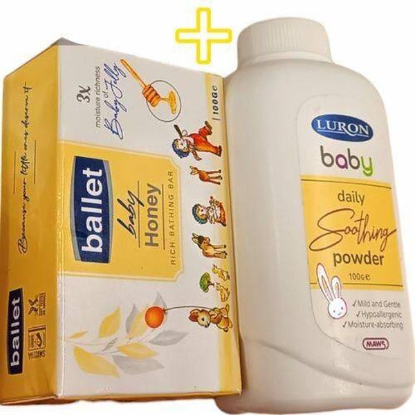 Ballet Honey Baby Jelly Soap 100g+Soothing Baby Powder 100g