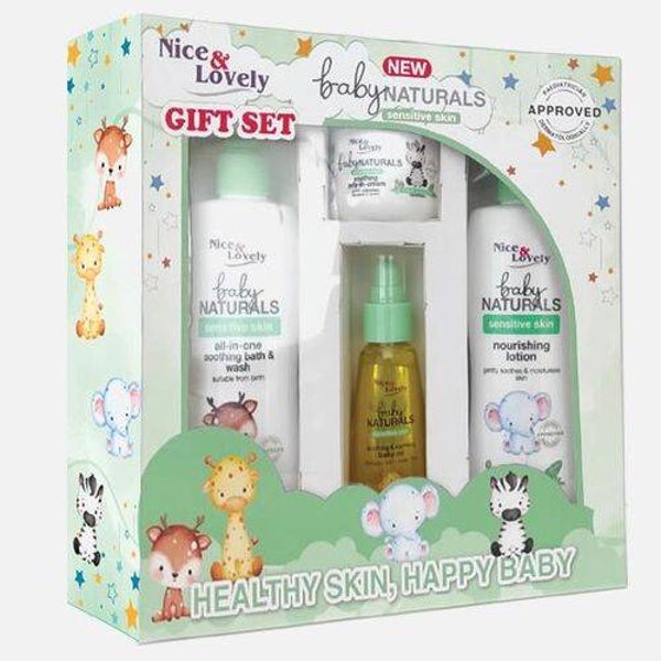 Nice&Lovely Baby Bath Wash Oil/Lotion&Jelly Range Value 4Pcs
