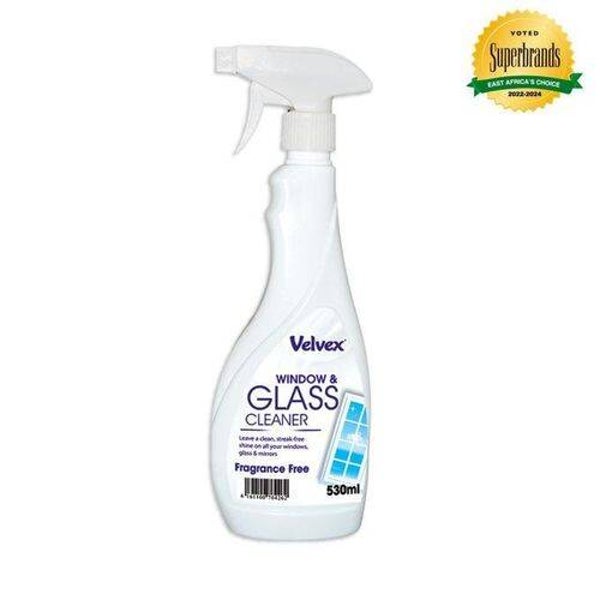 Velvex Window & Glass Cleaner Fragrance Free 530ml