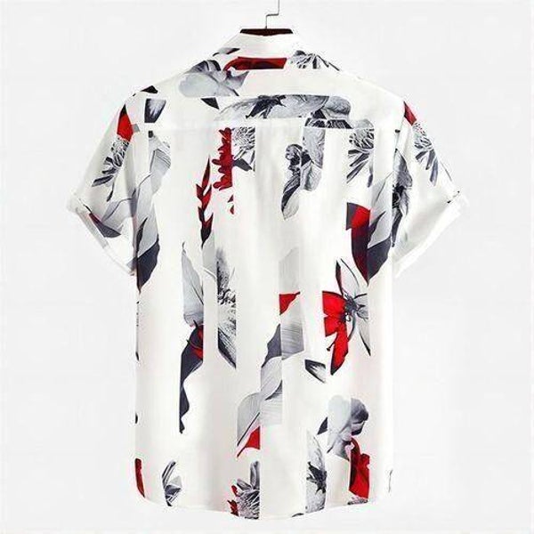 Men’s Print Beach Short Sleeve Shirt XLarge