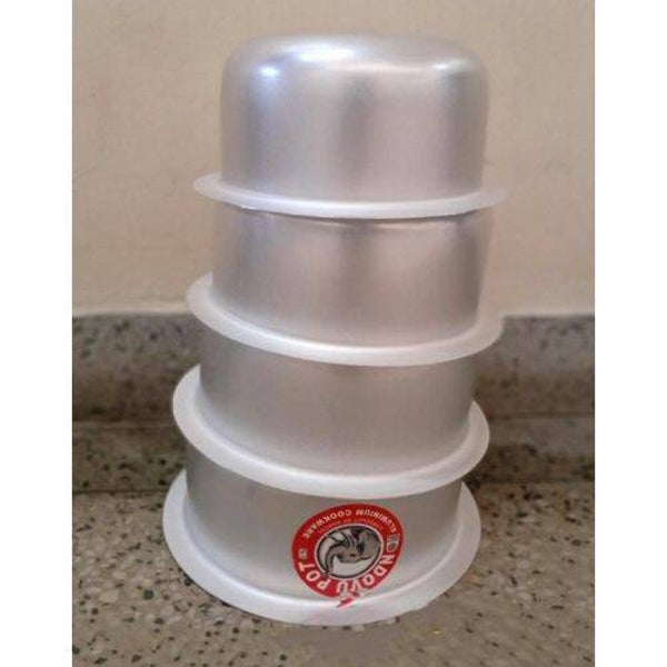 Ndovu Stainless Aluminum Sufurias CookIng Pots 4Pieces