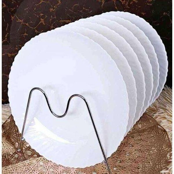Ceramic Luminarc White Dinner Plates Set Of 6Pieces