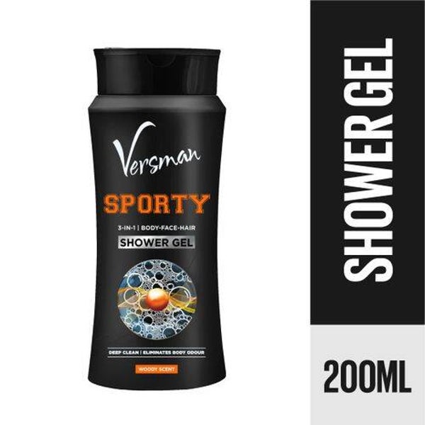 Versman Sporty 3-in-1 Body Face & Hair Shower Gel 200ml