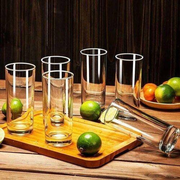 Luxurious Highball Crystal Drinking Glasses 6Pcs 300ml