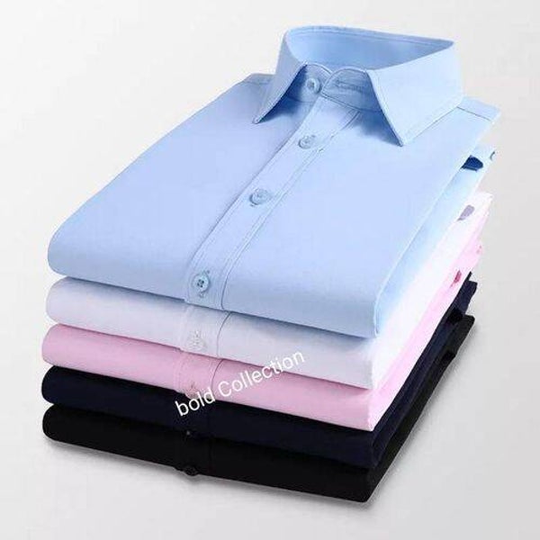 Official Mens Longsleeve Shirt Slim Fit black grey blue navyblue maroon white pink Large