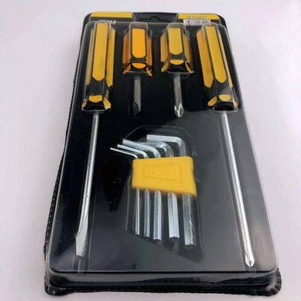Slotted Screwdriver Magnetic Set S2 Steel SureGrip Handle 5Pieces