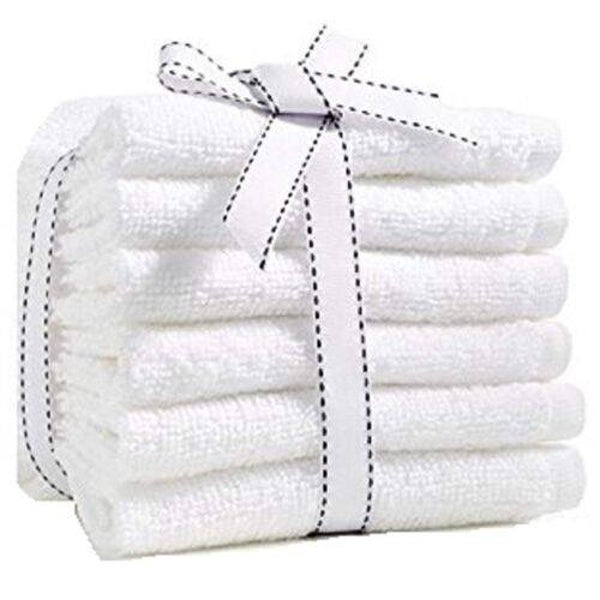 Soft Durable Comfortable White Heavy Prestige 100% Premium Cotton Towels For Home And Hotel  Large