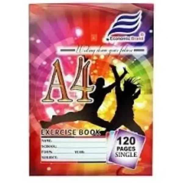 Economic Exercise Book A4 Single Line 120 Pages