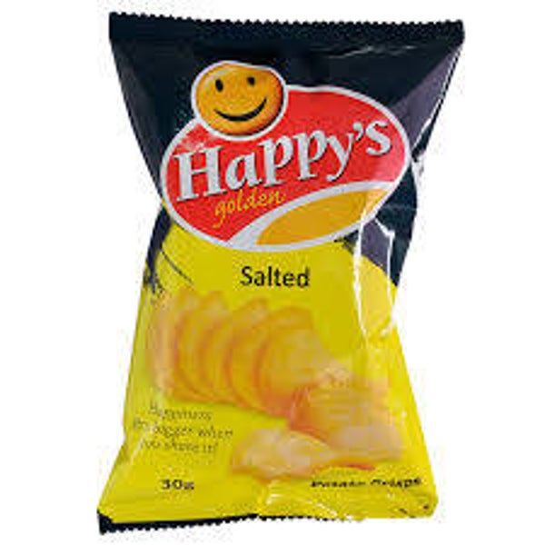 Happys Golden Salted Potato Crisps 30g