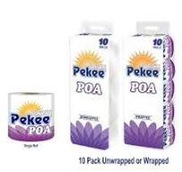 Dawn Pekee Poa Toilet Tissue White Single Wrapped 1Piece