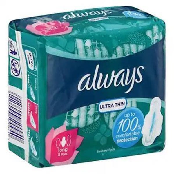 Always Ultra Thin Long 8’S Pads