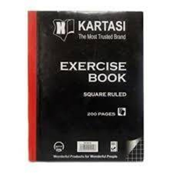 Kartasi Exercise Book Hard Cover Square Ruled 200Pages