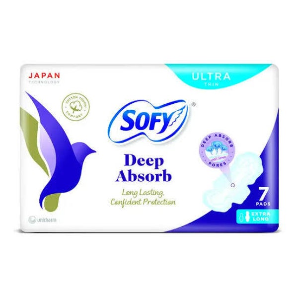Sofy Ultra Thin Sanitary Pads Extra Long(7'S)