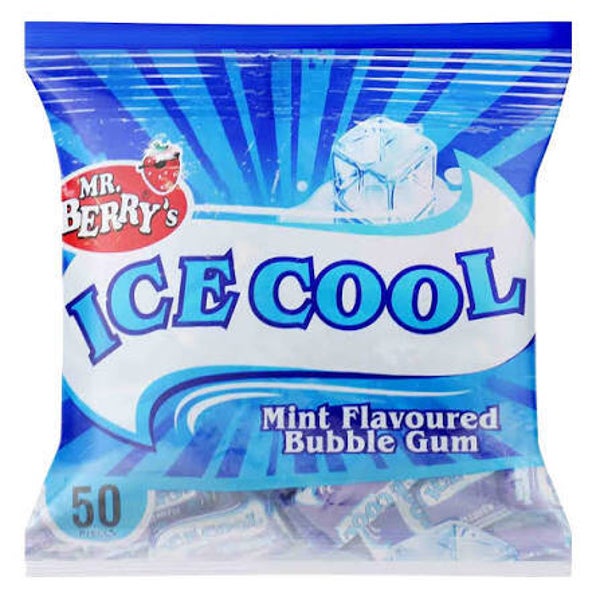 Mr. Berry's Ice Cool Mint Bubble Gum 1Piece