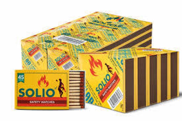 Solio Safety Matches Box(45 Sticks)1Piece