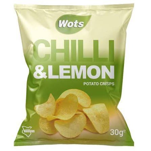 Wots Chilli Lemon Potato Crisps 30g