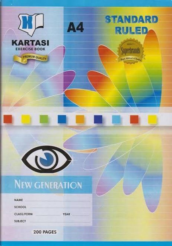 Kartasi Exercise Book Manilla Standard Ruled 200Pages