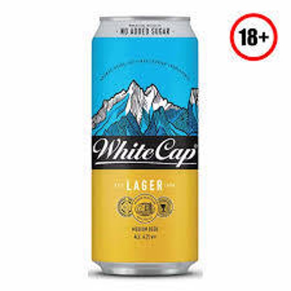 White Cap Beer Can 500ml 1Piece