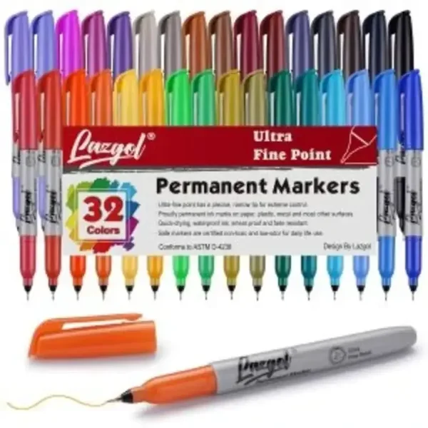 Superfine Permanent Markers Assorted 1Piece