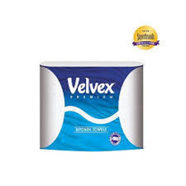 Velvex Premium Kitchen Towel White Twin Pack