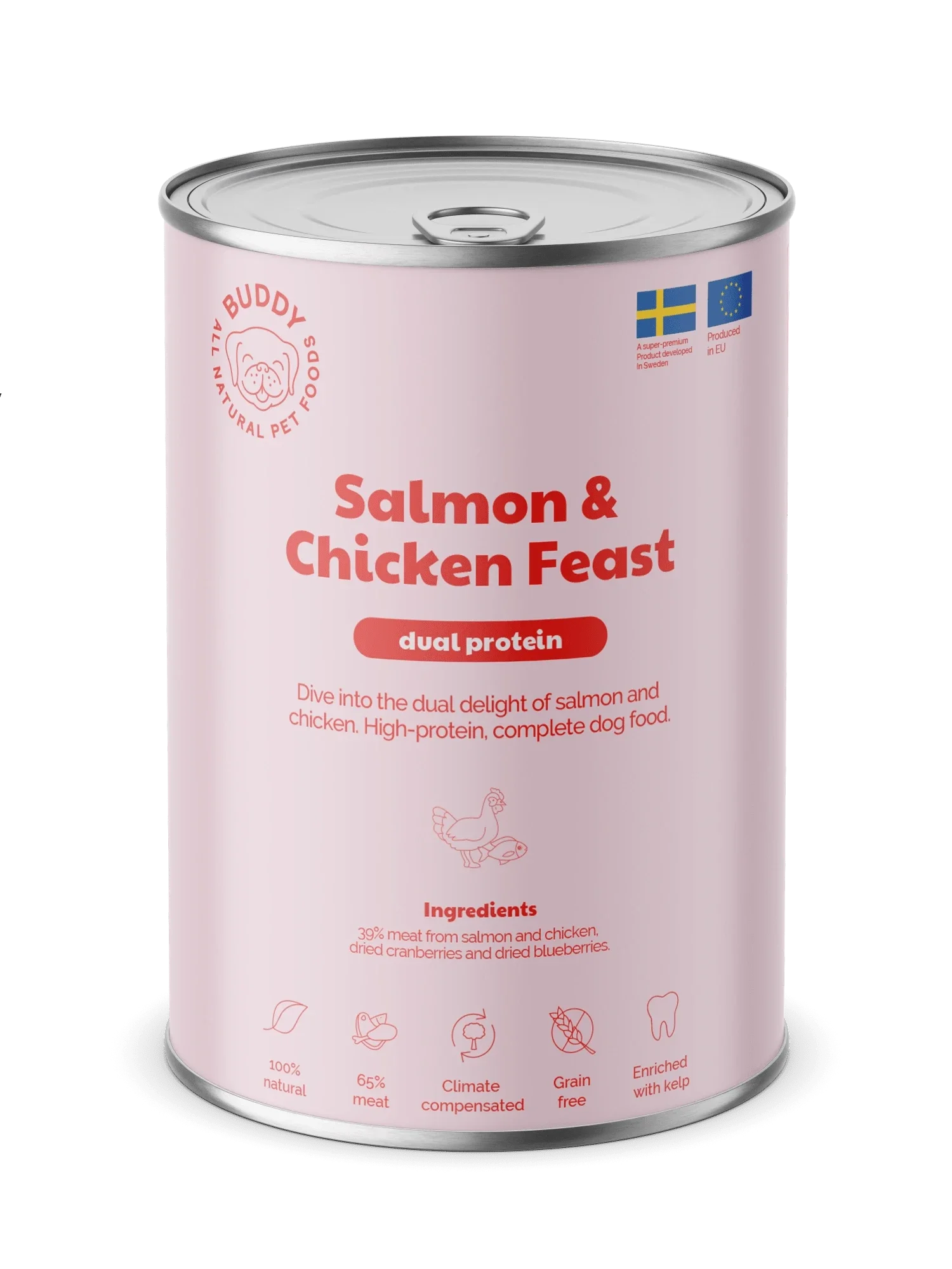 BUDDY Can Salmon & Chicken Feast