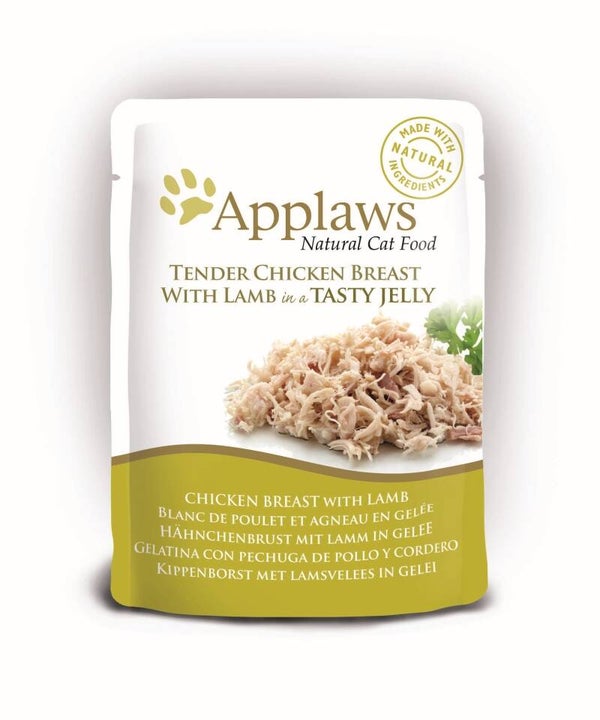 Applaws cat quick serve jelly Chicken & Lamb 16 x 70gr