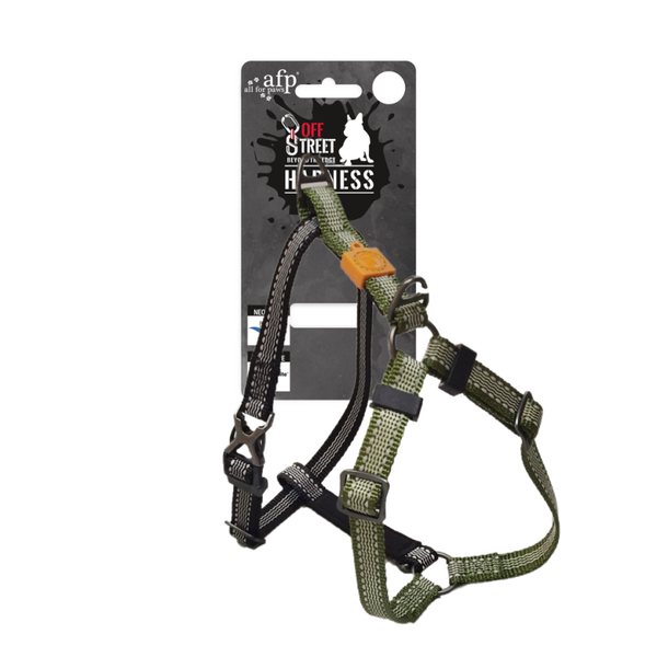 AFP Off Street Dog Non-pull Harness Olive Green