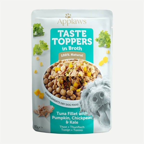 Applaws dog taste toppers tonijn en pompoen in bouillon 12 x 85gr.
