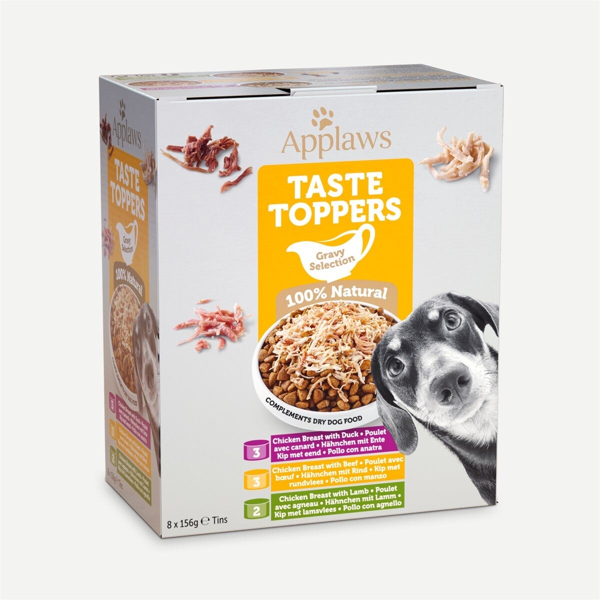 Applaws dog taste toppers mix in jus 8 x 156gr.