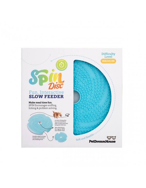 Spin interactive feeder lick Frisbee