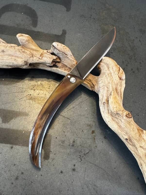 Curnichjolu corne de vache et lame Inox