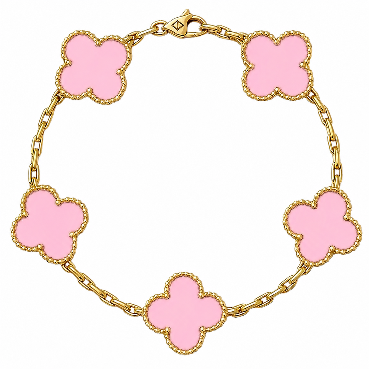Klaver Armband – Lichtroze