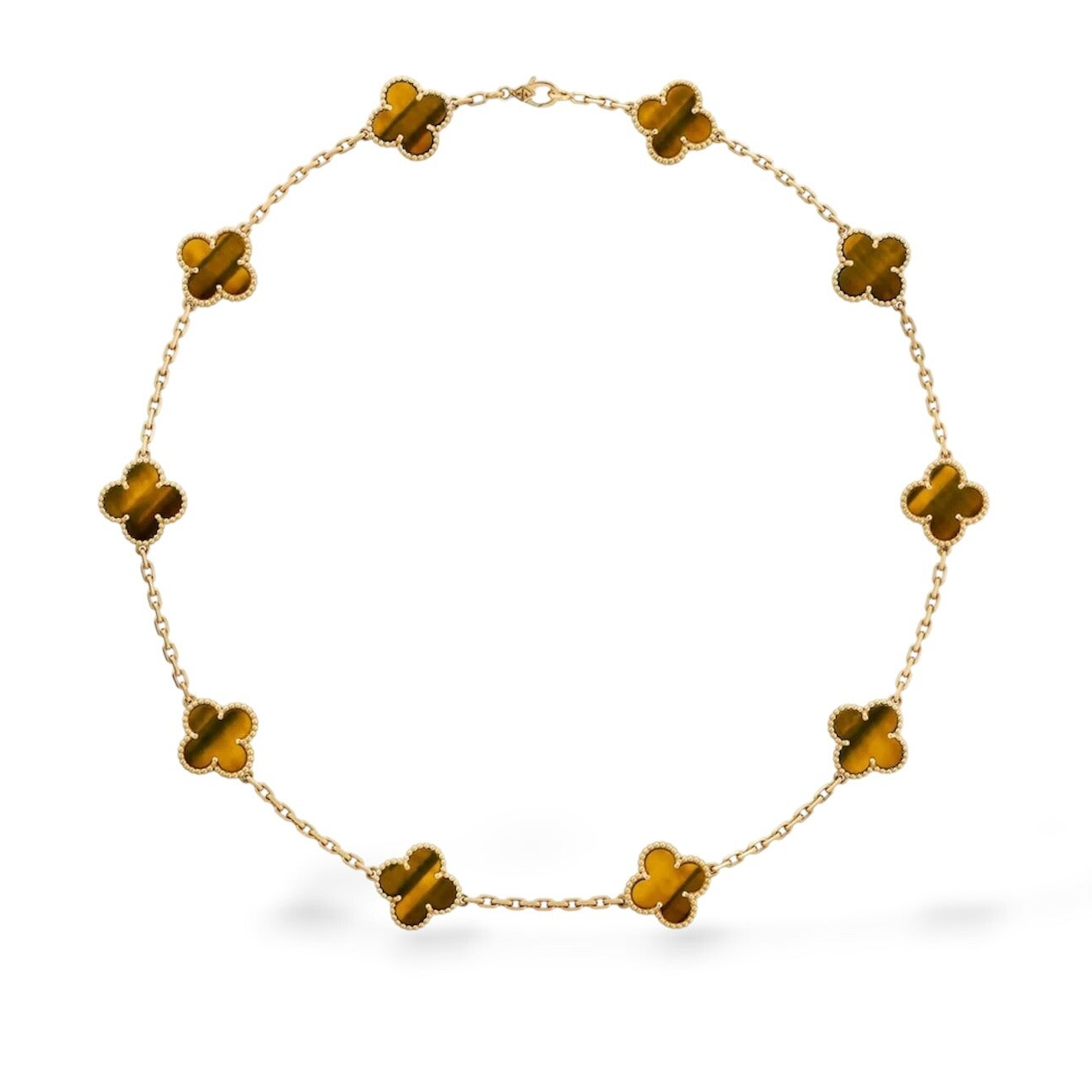 Klaver ketting groot - Bruin