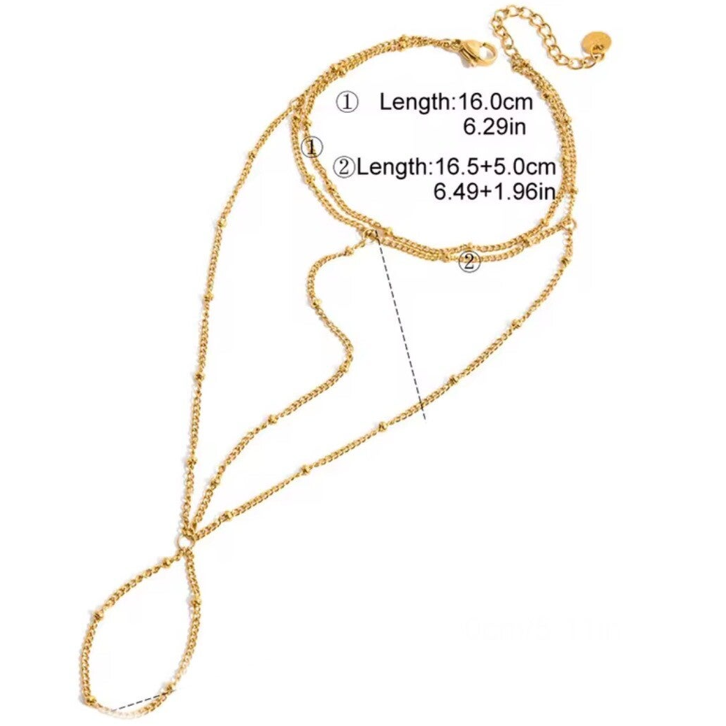 Hand ketting - Goud